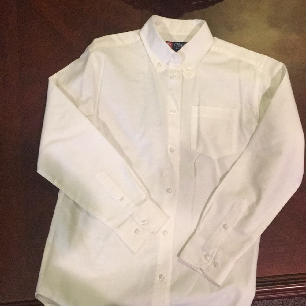 White button down